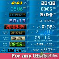 Look at screenshot of Clock Tray Skins
